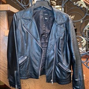 F21 faux leather moto  jacket